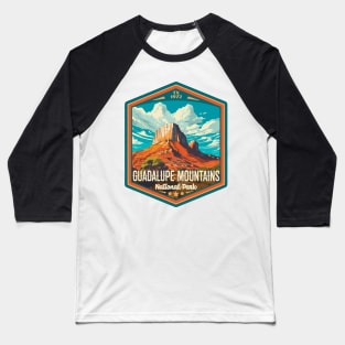 Guadalupe Mountains National Park Vintage WPA Style National Parks Art Baseball T-Shirt